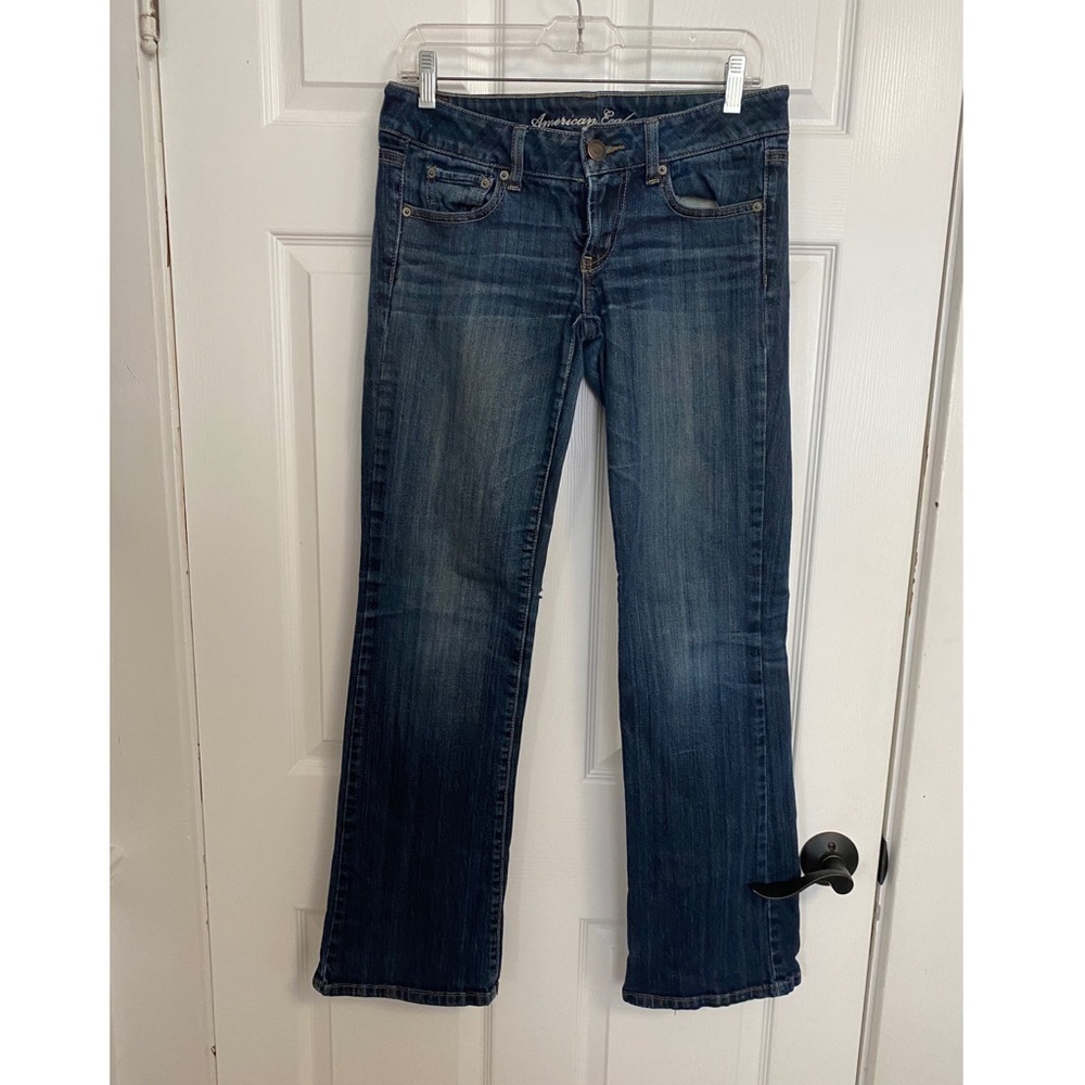 AMERICAN EAGLE OUTFITTERS BOYFRIEND DARK WASH JEANS